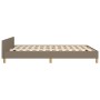Estructura de cama con cabecero de tela gris taupe 140x200 cm de vidaXL, Camas y somieres - Ref: Foro24-3125061, Precio: 204,...