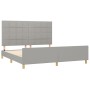 Estructura de cama con cabecero tela gris claro 160x200 cm de vidaXL, Camas y somieres - Ref: Foro24-3125065, Precio: 208,77 ...
