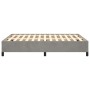 Estructura de cama de terciopelo gris claro 140x190 cm de vidaXL, Camas y somieres - Ref: Foro24-347318, Precio: 153,83 €, De...