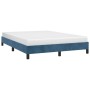 Estructura de cama de terciopelo azul 140x190 cm de vidaXL, Camas y somieres - Ref: Foro24-346974, Precio: 98,82 €, Descuento: %