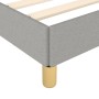 Estructura de cama con cabecero de tela gris claro 90x190 cm de vidaXL, Camas y somieres - Ref: Foro24-3124855, Precio: 151,6...