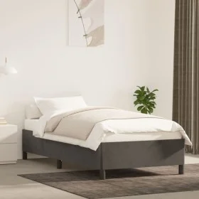 Dunkelgrauer Samtbettrahmen 90x200 cm von vidaXL, Betten und Lattenroste - Ref: Foro24-347301, Preis: 79,96 €, Rabatt: %