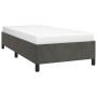Estructura de cama de terciopelo gris oscuro 90x200 cm de vidaXL, Camas y somieres - Ref: Foro24-347301, Precio: 93,35 €, Des...