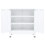 Baúl de almacenaje industrial acero blanco 90x40x100 cm en Baúles de almacenamiento | Comprar online en Foru.es