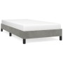 Estructura de cama de terciopelo gris claro 80x200 cm de vidaXL, Camas y somieres - Ref: Foro24-346940, Precio: 83,24 €, Desc...