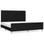 Bed frame with black fabric headboard 160x200 cm by vidaXL, Beds and slatted bases - Ref: Foro24-3125310, Price: 249,07 €, Di...