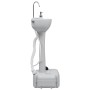 Lavabo portátil con pedestal para camping gris 20 L de vidaXL, Camping y senderismo - Ref: Foro24-30139, Precio: 117,72 €, De...
