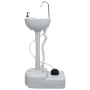Lavabo portátil con pedestal para camping gris 20 L de vidaXL, Camping y senderismo - Ref: Foro24-30139, Precio: 117,72 €, De...