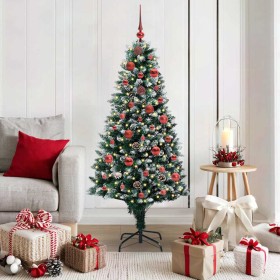 Árbol de Navidad artificial Verde 150 cm PVC y Acero y Plástico en Decoración Festiva y Estacional | Comprar online en Foru.es