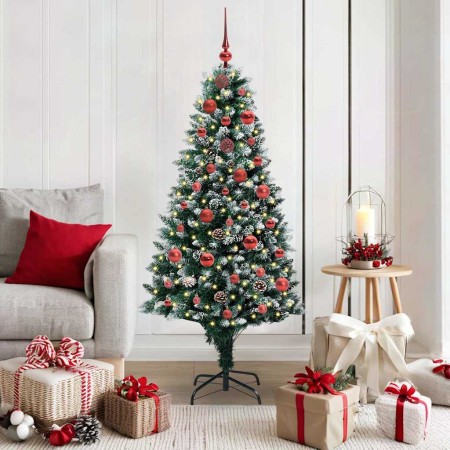 Árbol de Navidad artificial Verde 150 cm PVC y Acero y Plástico en Decoración Festiva y Estacional | Comprar online en Foru.es