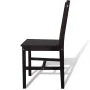 Sillas de comedor 4 unidades madera de pino marrón oscuro de vidaXL, Sillas de comedor - Ref: Foro24-241517, Precio: 177,94 €...