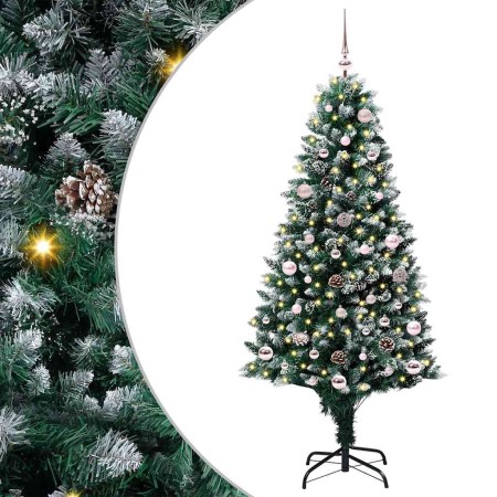 Árbol de Navidad artificial Verde 150 cm PVC y Acero y Plástico en Decoración Festiva y Estacional | Comprar online en Foru.es