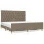Estructura de cama con cabecero de tela gris taupe 160x200 cm de vidaXL, Camas y somieres - Ref: Foro24-3125312, Precio: 263,...
