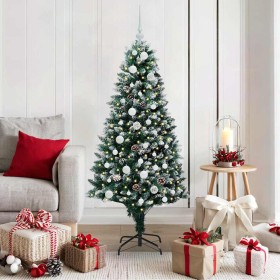 Árbol de Navidad artificial Verde 150 cm PVC y Acero y Plástico en Decoración Festiva y Estacional | Comprar online en Foru.es
