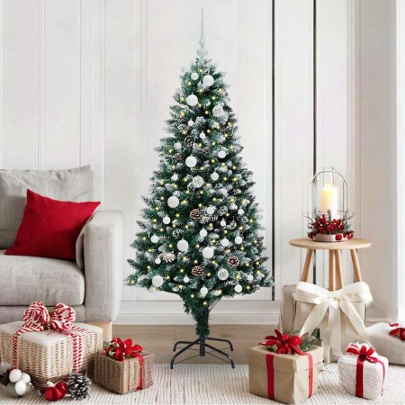 Árbol de Navidad artificial Verde 150 cm PVC y Acero y Plástico en Decoración Festiva y Estacional | Comprar online en Foru.es
