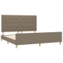 Estructura de cama con cabecero de tela gris taupe 160x200 cm de vidaXL, Camas y somieres - Ref: Foro24-3125312, Precio: 267,...