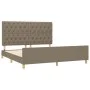 Estructura de cama con cabecero de tela gris taupe 160x200 cm de vidaXL, Camas y somieres - Ref: Foro24-3125312, Precio: 263,...