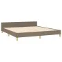 Estructura de cama con cabecero de tela gris taupe 160x200 cm de vidaXL, Camas y somieres - Ref: Foro24-3125312, Precio: 263,...
