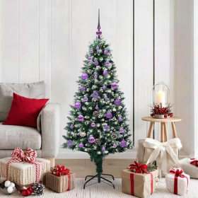 Árbol de Navidad artificial Verde 150 cm PVC y Acero y Plástico en Decoración Festiva y Estacional | Comprar online en Foru.es