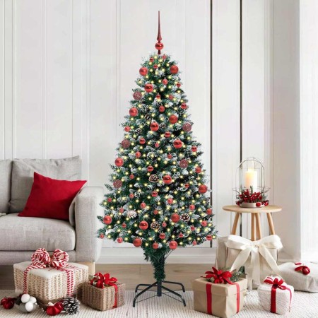 Árbol de Navidad artificial Verde 180 cm PVC y Acero y Plástico en Decoración Festiva y Estacional | Comprar online en Foru.es