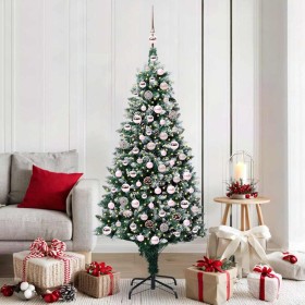 Árbol de Navidad artificial Verde 180 cm PVC y Acero y Plástico en Decoración Festiva y Estacional | Comprar online en Foru.es