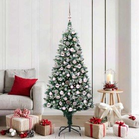Árbol de Navidad artificial Verde 180 cm PVC y Acero y Plástico en Decoración Festiva y Estacional | Comprar online en Foru.es