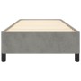 Estructura de cama de terciopelo gris claro 90x190 cm de vidaXL, Camas y somieres - Ref: Foro24-347294, Precio: 76,79 €, Desc...