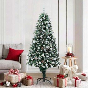 Árbol de Navidad artificial Verde 180 cm PVC y Acero y Plástico en Decoración Festiva y Estacional | Comprar online en Foru.es