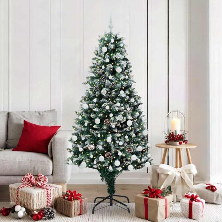 Árbol de Navidad artificial Verde 180 cm PVC y Acero y Plástico en Decoración Festiva y Estacional | Comprar online en Foru.es