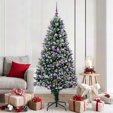 Árbol de Navidad artificial Verde 180 cm PVC y Acero y Plástico en Decoración Festiva y Estacional | Comprar online en Foru.es