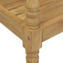 Banco Batavia madera maciza de teca con cojín crema 120 cm en Bancos de jardín | Comprar online en Foru.es