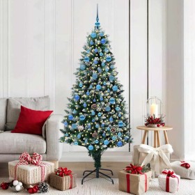 Árbol de Navidad artificial Verde 180 cm PVC y Acero y Plástico en Decoración Festiva y Estacional | Comprar online en Foru.es