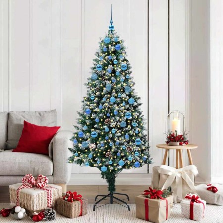 Árbol de Navidad artificial Verde 180 cm PVC y Acero y Plástico en Decoración Festiva y Estacional | Comprar online en Foru.es