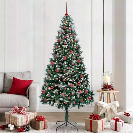 Árbol de Navidad artificial Verde 210 cm PVC y Acero y Plástico en Decoración Festiva y Estacional | Comprar online en Foru.es