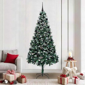 Árbol de Navidad artificial Verde 210 cm PVC y Acero y Plástico en Decoración Festiva y Estacional | Comprar online en Foru.es