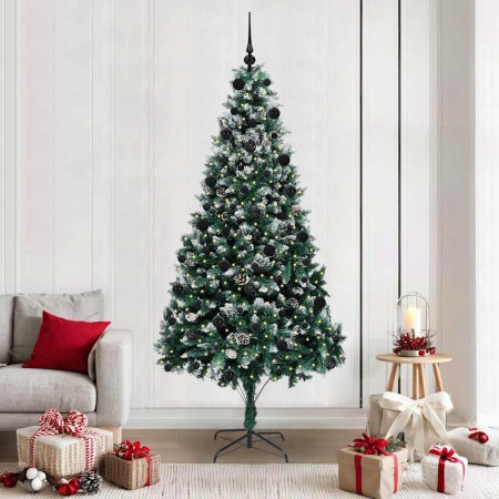Árbol de Navidad artificial Verde 210 cm PVC y Acero y Plástico en Decoración Festiva y Estacional | Comprar online en Foru.es