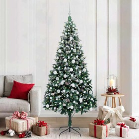 Árbol de Navidad artificial Verde 210 cm PVC y Acero y Plástico en Decoración Festiva y Estacional | Comprar online en Foru.es