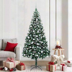Árbol de Navidad artificial Verde 210 cm PVC y Acero y Plástico en Decoración Festiva y Estacional | Comprar online en Foru.es