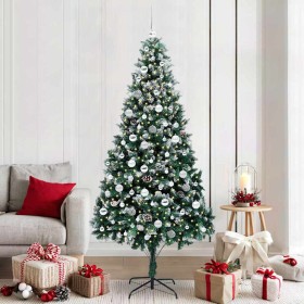 Árbol de Navidad artificial Verde 210 cm PVC y Acero y Plástico en Decoración Festiva y Estacional | Comprar online en Foru.es