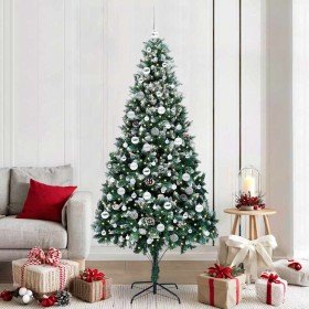 Árbol de Navidad artificial Verde 210 cm PVC y Acero y Plástico en Decoración Festiva y Estacional | Comprar online en Foru.es