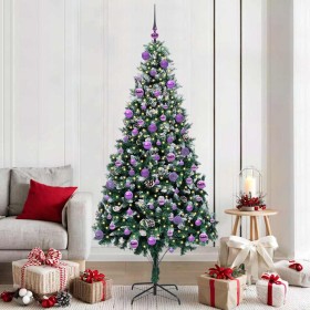 Árbol de Navidad artificial Verde 210 cm PVC y Acero y Plástico en Decoración Festiva y Estacional | Comprar online en Foru.es