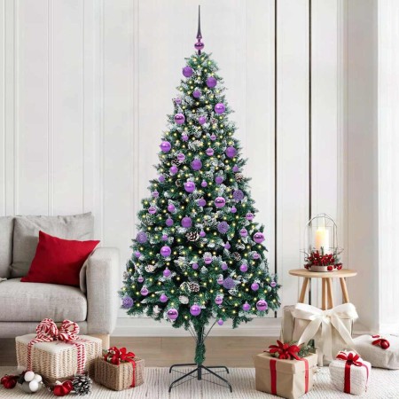 Árbol de Navidad artificial Verde 210 cm PVC y Acero y Plástico en Decoración Festiva y Estacional | Comprar online en Foru.es