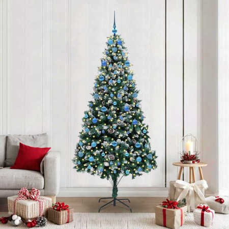 Árbol de Navidad artificial Verde 210 cm PVC y Acero y Plástico en Decoración Festiva y Estacional | Comprar online en Foru.es