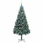 Árbol de Navidad artificial Verde 210 cm PVC y Acero y Plástico en Decoración Festiva y Estacional | Comprar online en Foru.es