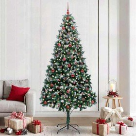 Árbol de Navidad artificial Verde 240 cm PVC y Acero y Plástico en Decoración Festiva y Estacional | Comprar online en Foru.es