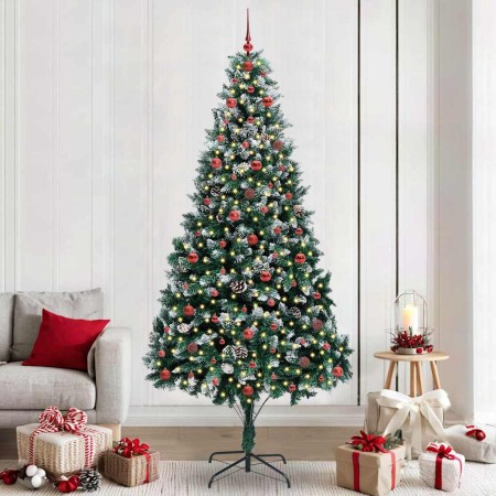 Árbol de Navidad artificial Verde 240 cm PVC y Acero y Plástico en Decoración Festiva y Estacional | Comprar online en Foru.es