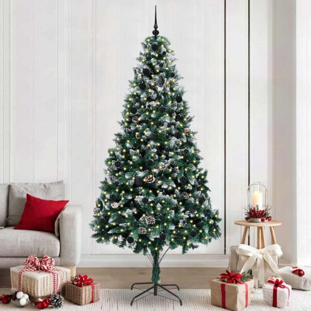 Árbol de Navidad artificial Verde 240 cm PVC y Acero y Plástico en Decoración Festiva y Estacional | Comprar online en Foru.es