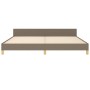 Estructura de cama con cabecero de tela gris taupe 200x200 cm de vidaXL, Camas y somieres - Ref: Foro24-3125328, Precio: 302,...