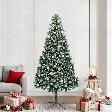 Árbol de Navidad artificial Verde 240 cm PVC y Acero y Plástico en Decoración Festiva y Estacional | Comprar online en Foru.es