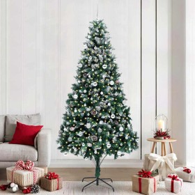 Árbol de Navidad artificial Verde 240 cm PVC y Acero y Plástico en Decoración Festiva y Estacional | Comprar online en Foru.es